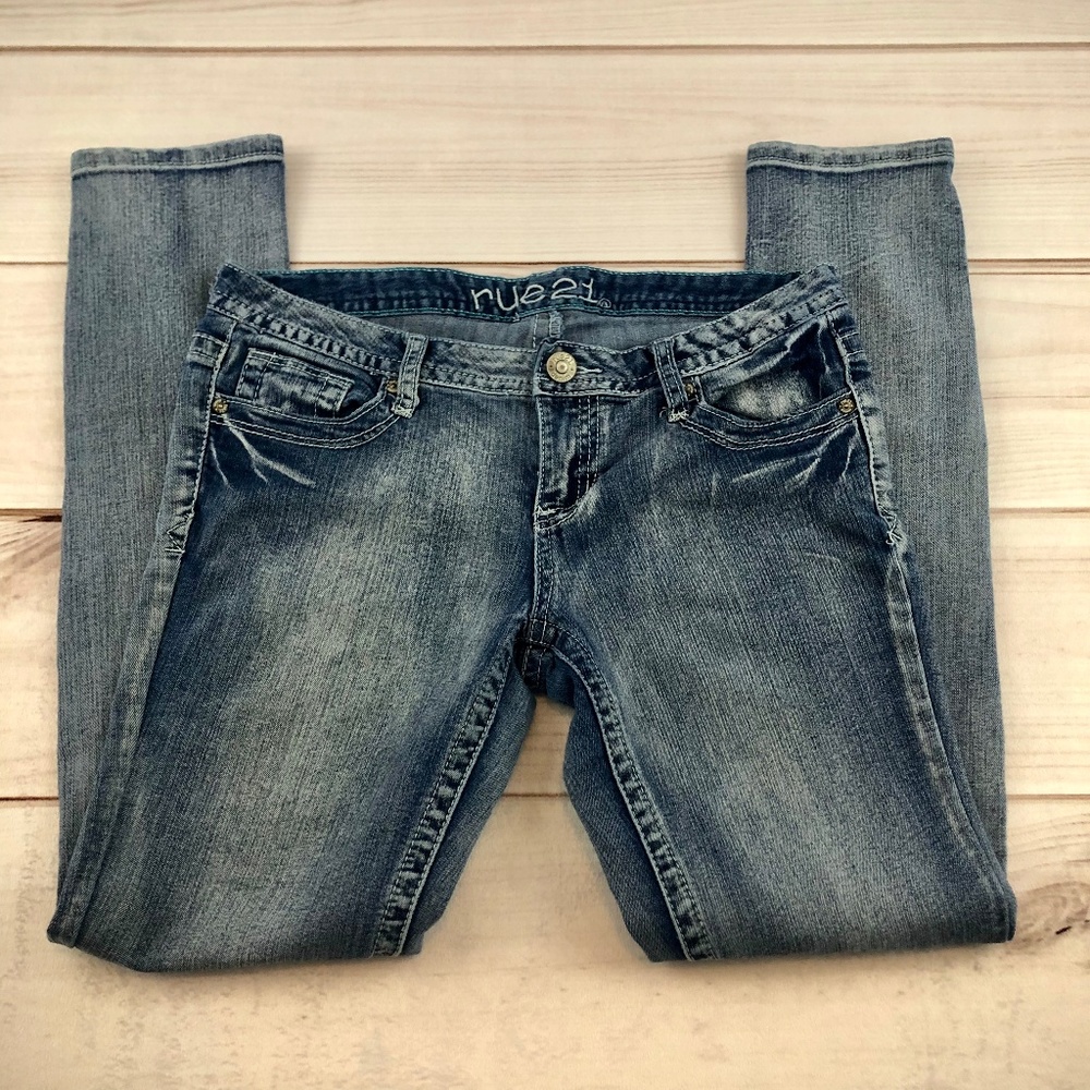Rue 21 Low Rise Skinny Jeans Sz 7/8 (#219)